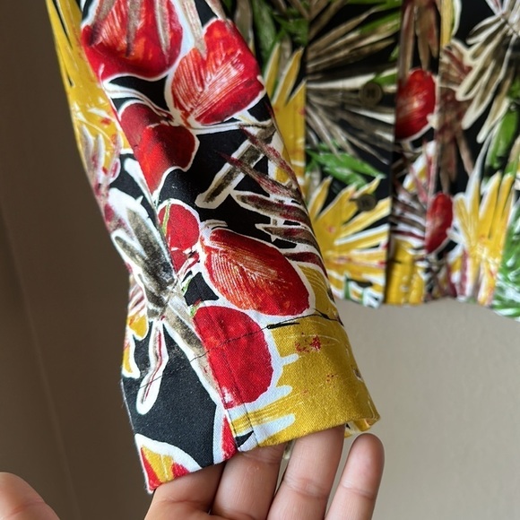 ADDITIONS BY CHICO’S Tropical Print Jean Jacket - Picture 5 of 8